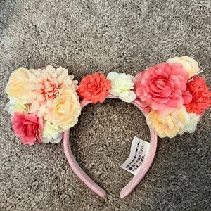 Floral Mouse Ears Headband